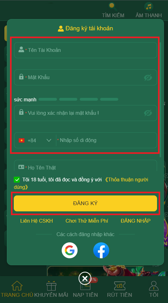Đăng ký từng bước đơn giản tại nhà cái HB88